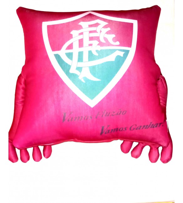Almofada Quadrada do Fluminense 30 cm x 30 cm - produto licenciado